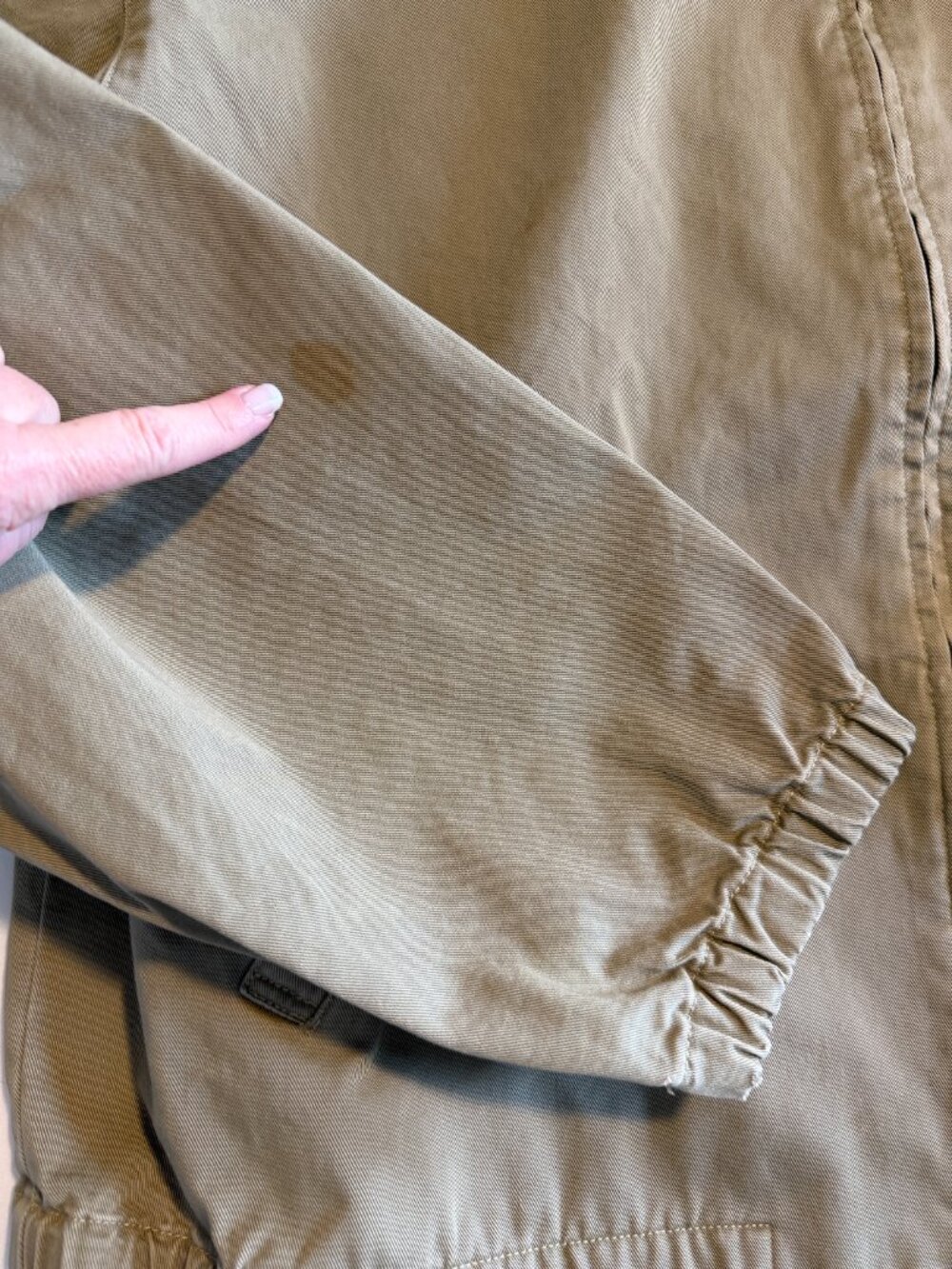 Vintage 80s POLO RALPH LAUREN Khaki Tan Harrington Jacket XL - Picture 12 of 12